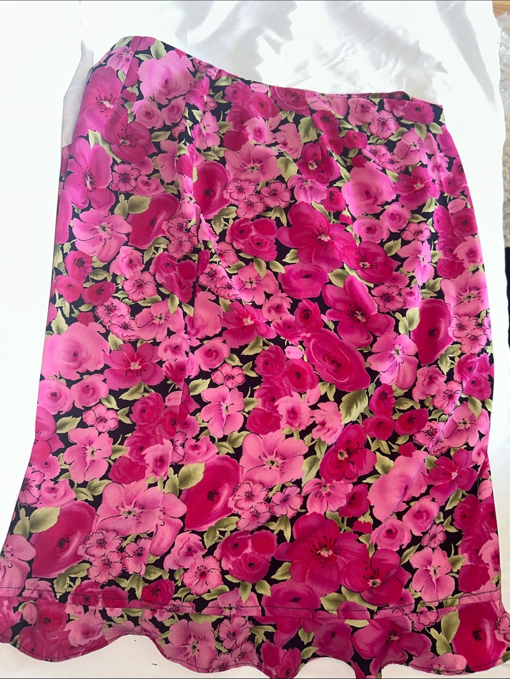Floral Pink Midi Skirt